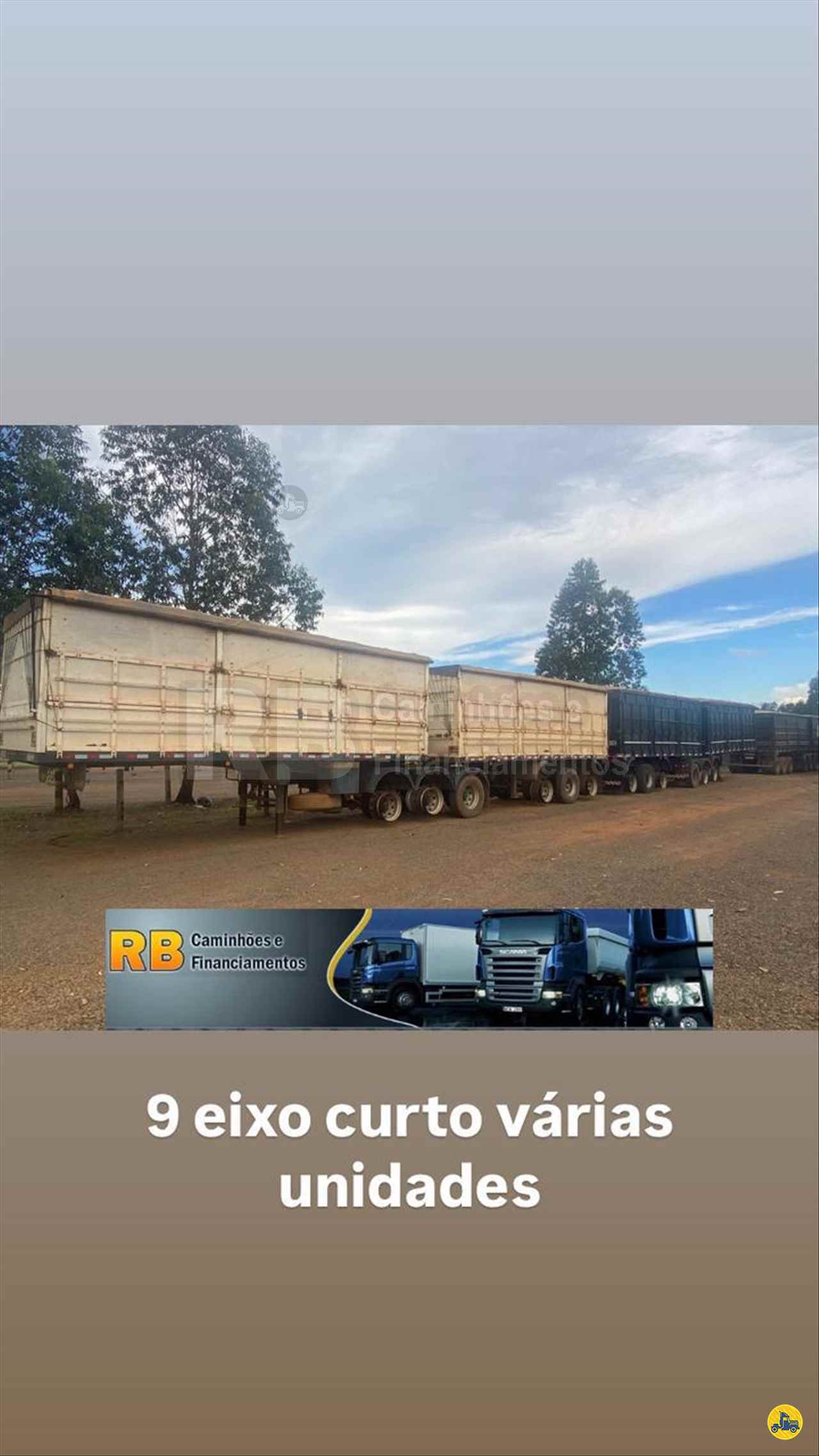 CARRETA BITREM 9 EIXOS GRANELEIRO RB Caminhões & Financiamentos ARAGUARI MINAS GERAIS MG